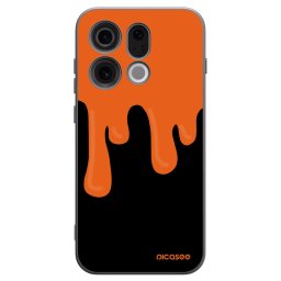Fekete szilikon tok az alábbi mobiltelefonokra OPPO Find X9 - Orange spooky