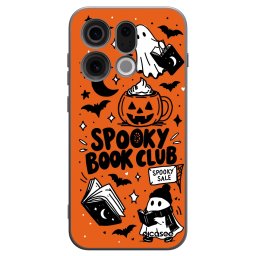 Fekete szilikon tok az alábbi mobiltelefonokra OPPO Find X9 - Spooky book club