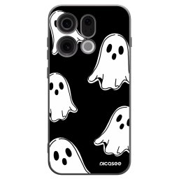 Fekete szilikon tok az alábbi mobiltelefonokra OPPO Find X9 - Black ghosts