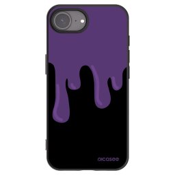 Fekete szilikon tok az alábbi mobiltelefonokra Apple iPhone 17e - Purple spooky