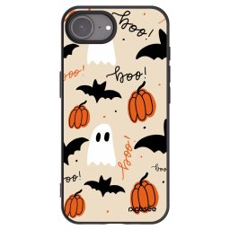 Fekete szilikon tok az alábbi mobiltelefonokra Apple iPhone 17e - Halloween 26