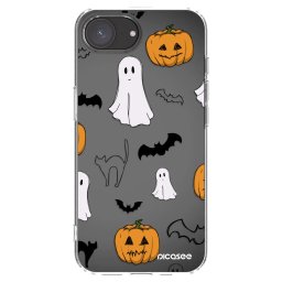 Átlátszó szilikon tok az alábbi mobiltelefonokra Apple iPhone 17e - Spooky crew