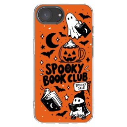 Átlátszó szilikon tok az alábbi mobiltelefonokra Apple iPhone 17e - Spooky book club