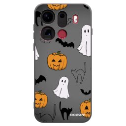 Fekete szilikon tok az alábbi mobiltelefonokra OPPO Find X9 Pro - Spooky crew