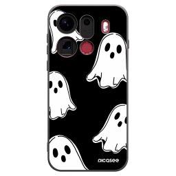 Fekete szilikon tok az alábbi mobiltelefonokra OPPO Find X9 Pro - Black ghosts