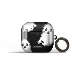 Obal pro Apple AirPods 4 - Black ghosts