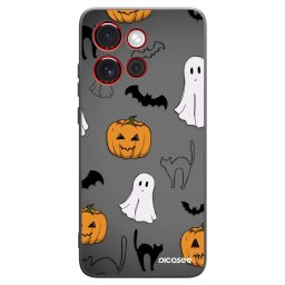 Fekete szilikon tok az alábbi mobiltelefonokra Motorola Edge 60 Neo 5G - Spooky crew