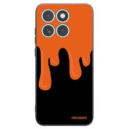 Fekete szilikon tok az alábbi mobiltelefonokra Motorola Edge 70 Fusion - Orange spooky