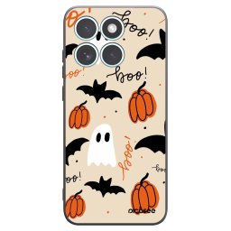Fekete szilikon tok az alábbi mobiltelefonokra Motorola Edge 70 Fusion - Halloween 26