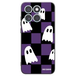 Fekete szilikon tok az alábbi mobiltelefonokra Motorola Edge 70 Fusion - Ghosts