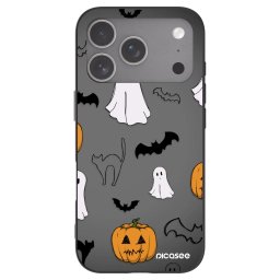 Fekete szilikon tok az alábbi mobiltelefonokra Apple iPhone 18 Pro - Spooky crew
