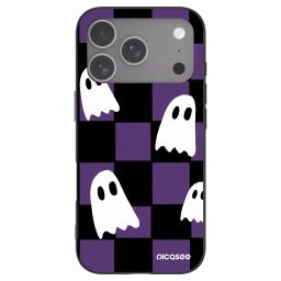 Fekete szilikon tok az alábbi mobiltelefonokra Apple iPhone 18 Pro - Ghosts