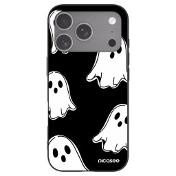 Fekete szilikon tok az alábbi mobiltelefonokra Apple iPhone 18 Pro - Black ghosts