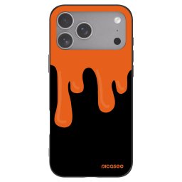 Fekete szilikon tok az alábbi mobiltelefonokra Apple iPhone 18 Pro Max - Orange spooky