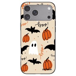 Fekete szilikon tok az alábbi mobiltelefonokra Apple iPhone 18 Pro Max - Halloween 26