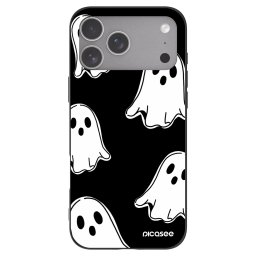 Fekete szilikon tok az alábbi mobiltelefonokra Apple iPhone 18 Pro Max - Black ghosts