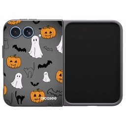 Fekete szilikon tok az alábbi mobiltelefonokra Apple iPhone Duo - Spooky crew