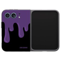 Fekete szilikon tok az alábbi mobiltelefonokra Apple iPhone Duo - Purple spooky