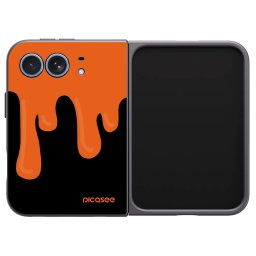 Fekete szilikon tok az alábbi mobiltelefonokra Apple iPhone Duo - Orange spooky