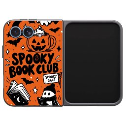 Fekete szilikon tok az alábbi mobiltelefonokra Apple iPhone Duo - Spooky book club