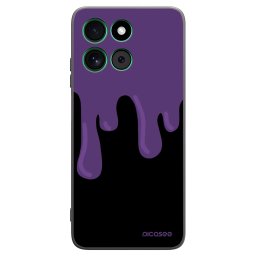 Fekete szilikon tok az alábbi mobiltelefonokra Motorola Moto G57 Power - Purple spooky