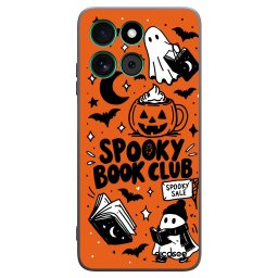 Fekete szilikon tok az alábbi mobiltelefonokra Motorola Moto G57 Power - Spooky book club