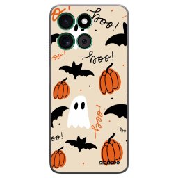 Fekete szilikon tok az alábbi mobiltelefonokra Motorola Moto G57 Power - Halloween 26