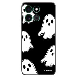 Fekete szilikon tok az alábbi mobiltelefonokra Motorola Moto G57 Power - Black ghosts