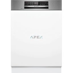 BOSCH SMI6ECS17E Serie 6 Félig beépíthető mosogatógép 60 cm, Szálcsiszolt acél