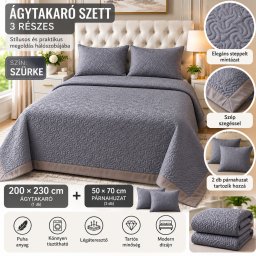 Elegance prémium ágytakaró szett - 200×230 cm-több változatban