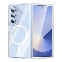 Szilikon telefonvédő (ütésállóság, légpárnás sarok, MagSafe) ÁTLÁTSZÓ Samsung Galaxy Z Fold7 (SM-F966)