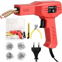 RENEW FORCE® Műanyag Hegesztő Pisztoly Készlet 200 Kapoccsal, 50W, 750°C