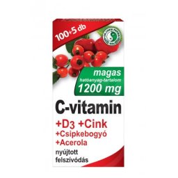 Dr.chen c-vitamin 1200mg+d3+cink+acerola+csipkebogyó tablett 105 db