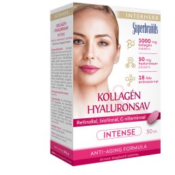 Interherb kollagén és hyaluronsav szépségformula intense tabletta 30 db