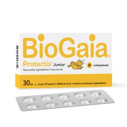 Biogaia protectis junior rágótabletta d-vitaminnal narancs ízű 30 db