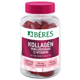 Béres kollagén, hialuronsav, c-vitamin cukormentes gumitabletta 50 db