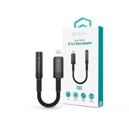 Devia iPure Series Lightning/AUX 3,5 mm audió adapter - fekete
