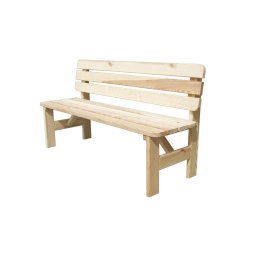Rojaplast Viking fenyőfából készült kerti pad, 150 cm - natúr