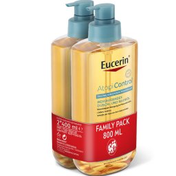 Eucerin AtopiControl Lipid-Olajtusfürdő DUO PACK 400ml + 400ml