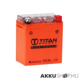Titan Energy Bike Power YTX7L-GEL 12V 7ah 135A motorkerékpár akkumulátor JOBB+
