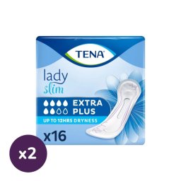 Tena Lady Slim extra plus inkontinencia betét (2x16 db) + AJÁNDÉK Tena kozmetikai táska