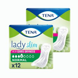 Tena Lady Slim mini normal inkontinencia betét (2x12 db) + AJÁNDÉK Tena kozmetikai táska
