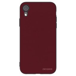 Fekete szilikon tok az alábbi mobiltelefonokra Apple iPhone XR - Burgundy red