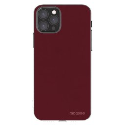 Átlátszó szilikon tok az alábbi mobiltelefonokra Apple iPhone 11 Pro - Burgundy red