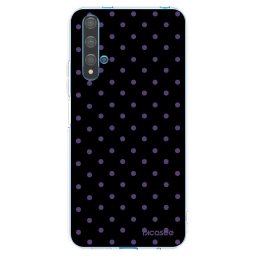 Átlátszó szilikon tok az alábbi mobiltelefonokra Huawei Nova 5T - Flickers
