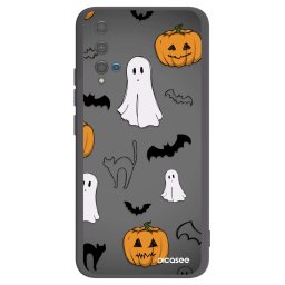 Fekete szilikon tok az alábbi mobiltelefonokra Huawei Nova 5T - Spooky crew