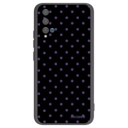 Fekete szilikon tok az alábbi mobiltelefonokra Huawei Nova 5T - Flickers