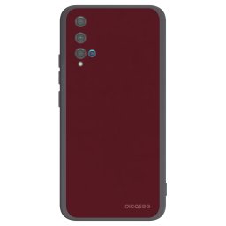 Fekete szilikon tok az alábbi mobiltelefonokra Huawei Nova 5T - Burgundy red