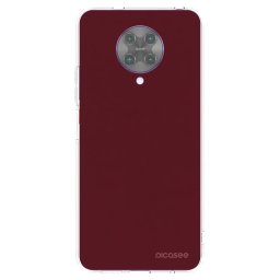 Átlátszó szilikon tok az alábbi mobiltelefonokra Xiaomi Poco F2 Pro - Burgundy red