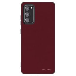 Fekete szilikon tok az alábbi mobiltelefonokra Samsung Galaxy S20 FE - Burgundy red